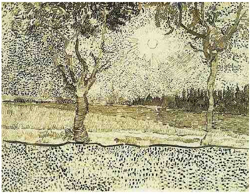 Vincent van Gogh El camino a Tarascon Drawing Vincent van Gogh's El camino a Tarascon Drawing