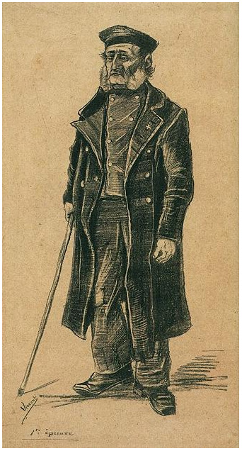 Vincent van Gogh Hombre huérfano Graphic Vincent van Gogh's Hombre huérfano Graphic