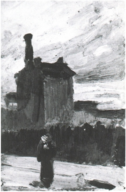 Vincent van Gogh Crepúsculo, antes de la tormenta: Montmartre Painting Vincent van Gogh's Crepúsculo, antes de la tormenta: Montmartre Painting