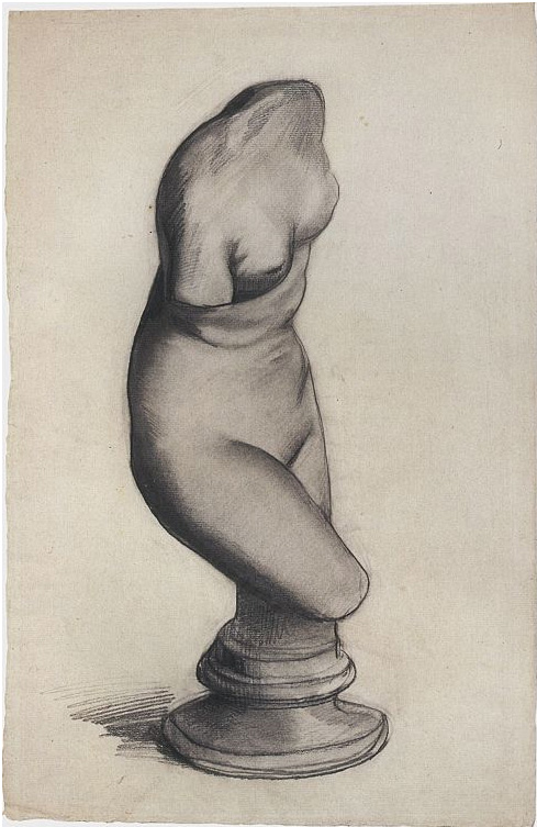 Vincent van Gogh Torso de Venus Drawing Vincent van Gogh's Torso de Venus Drawing