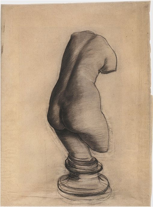 Vincent van Gogh Torso de Venus Drawing Vincent van Gogh's Torso de Venus Drawing