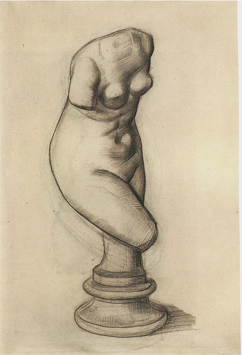 Vincent van Gogh Torso de Venus Drawing Vincent van Gogh's Torso de Venus Drawing
