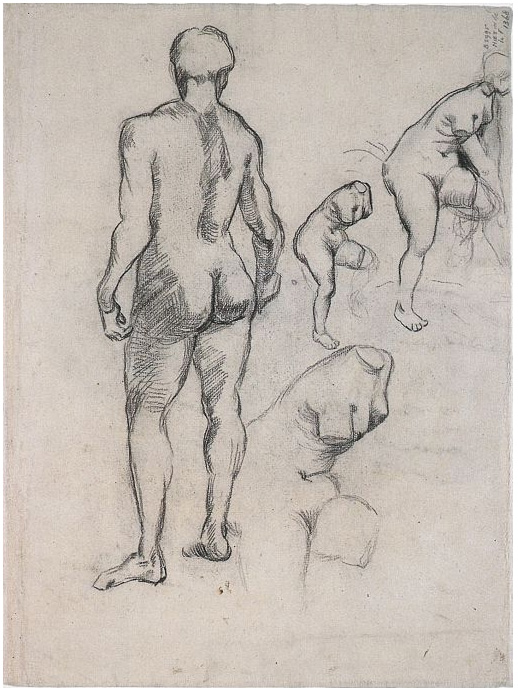 Vincent van Gogh Ídolo y bosquejos de Venus Drawing Vincent van Gogh's Ídolo y bosquejos de Venus Drawing
