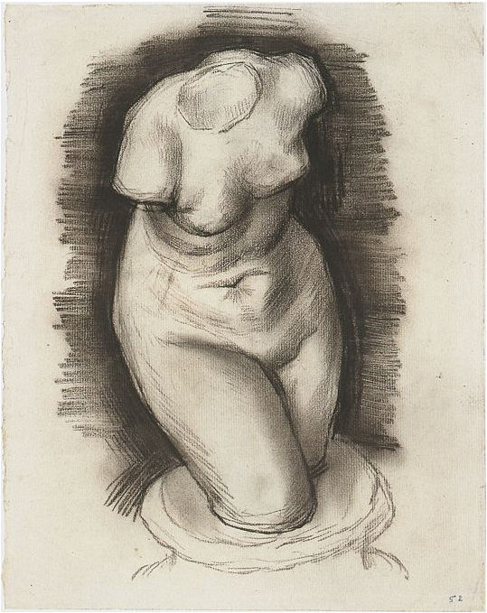 Vincent van Gogh Torso de Venus Drawing Vincent van Gogh's Torso de Venus Drawing