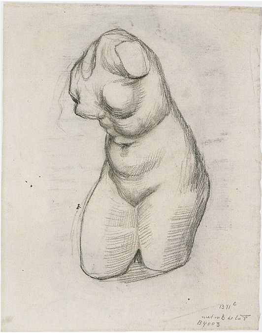 Vincent van Gogh Torso de Venus Drawing Vincent van Gogh's Torso de Venus Drawing