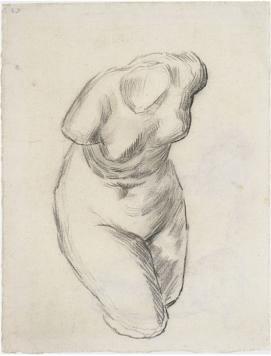 Vincent van Gogh Torso de Venus Drawing Vincent van Gogh's Torso de Venus Drawing