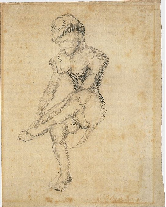Vincent van Gogh Seated Woman Drawing Vincent van Gogh's Seated Woman Drawing