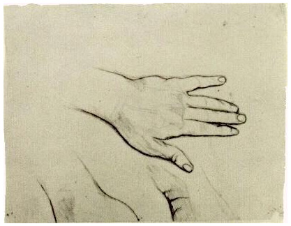 Vincent van Gogh La mano Drawing Vincent van Gogh's La mano Drawing