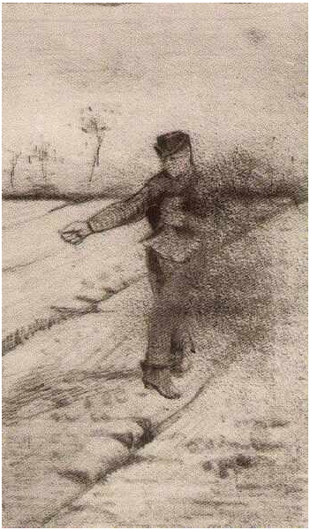 Vincent van Gogh Sembrador Drawing Vincent van Gogh's Sembrador Drawing