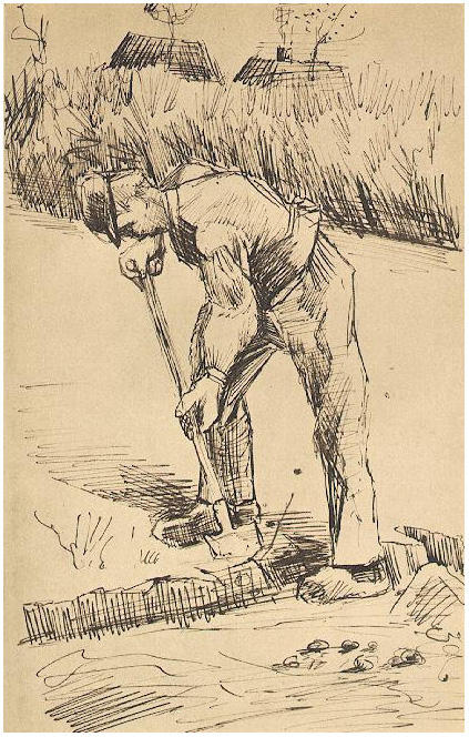 Vincent van Gogh Excavador LetterSketches Vincent van Gogh's Excavador LetterSketches