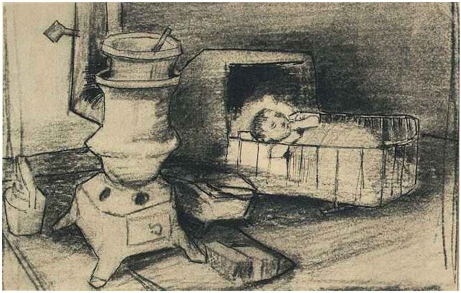 Vincent van Gogh Cuna Drawing Vincent van Gogh's Cuna Drawing