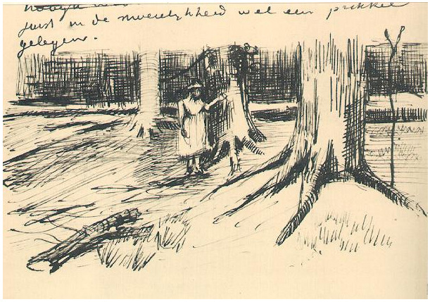 Vincent van Gogh's Girl in a Wood, A Letter Sketches