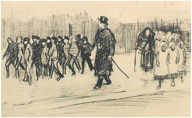 Vincent van Gogh Huérfanos LetterSketches Vincent van Gogh's Huérfanos LetterSketches