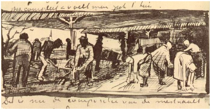 Vincent van Gogh Vertedero LetterSketches Vincent van Gogh's Vertedero LetterSketches