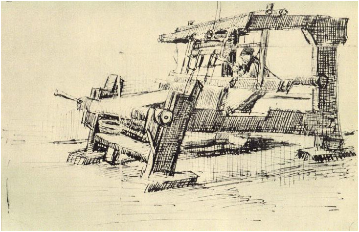 Vincent van Gogh Tejedor mirando hacia la izquierda LetterSketches Vincent van Gogh's Tejedor mirando hacia la izquierda LetterSketches