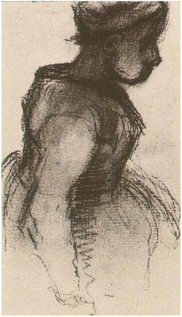 Vincent van Gogh Peasant Girl, Half-Figure Drawing Vincent van Gogh's Peasant Girl, Half-Figure Drawing