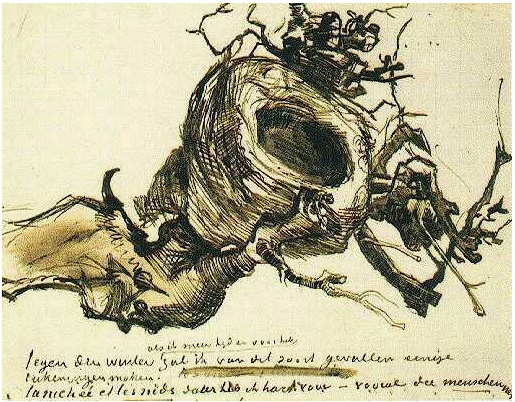 Vincent van Gogh Nido de pájaro LetterSketches Vincent van Gogh's Nido de pájaro LetterSketches