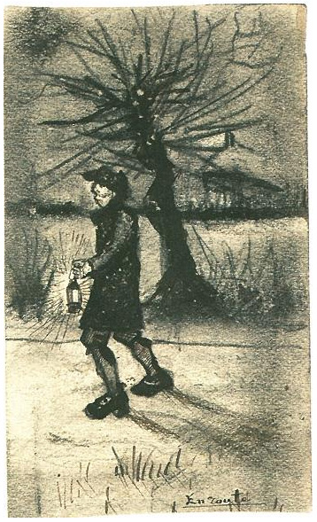 Vincent van Gogh En camino Drawing Vincent van Gogh's En camino Drawing