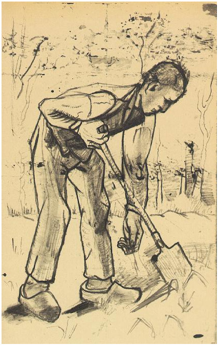 Vincent van Gogh Excavador LetterSketches Vincent van Gogh's Excavador LetterSketches