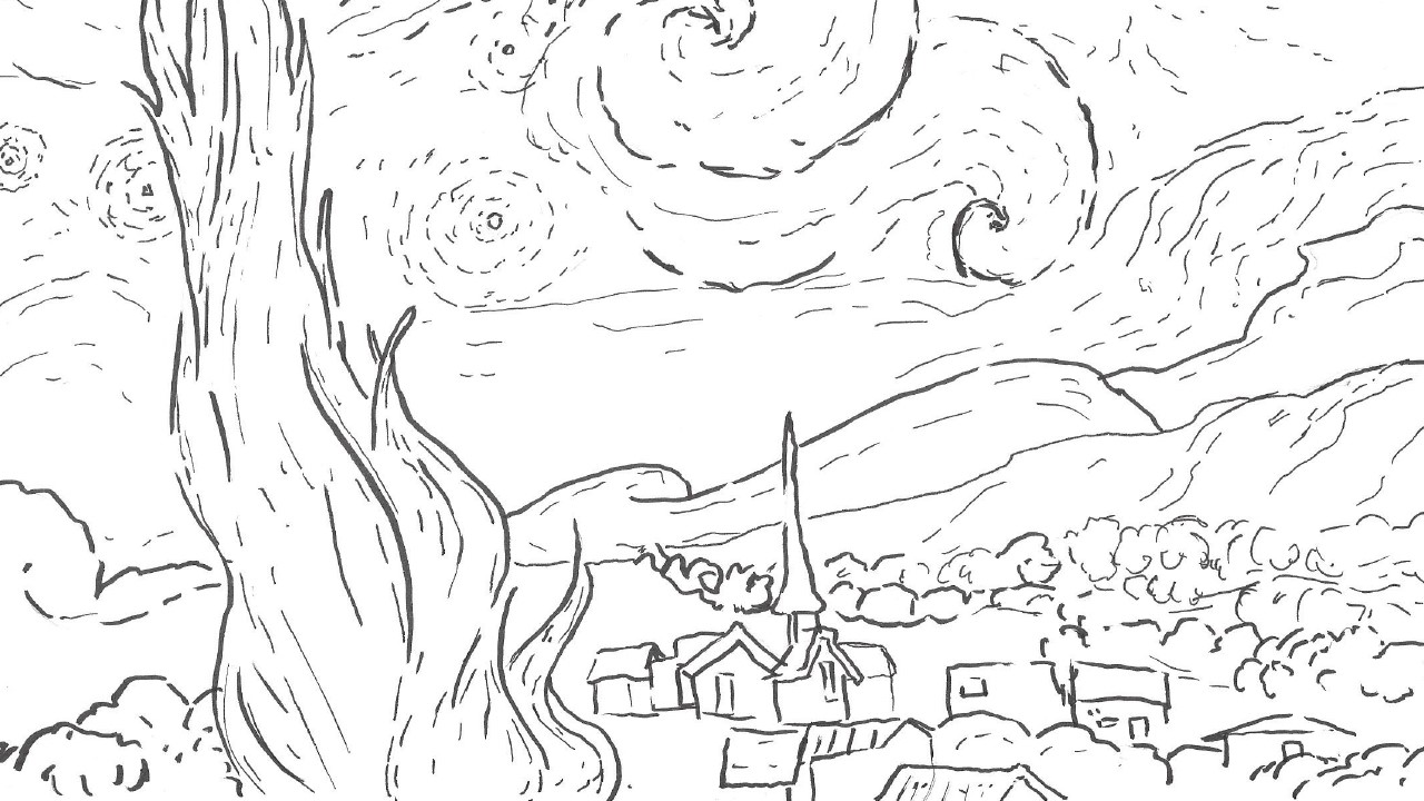Download Coloring Pages | Van Gogh Gallery