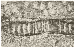 Notte Stellata Sul Rodano Da Colorare