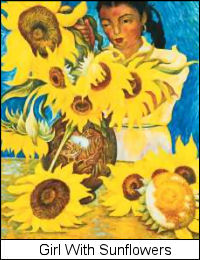 Famous store sunflower painting