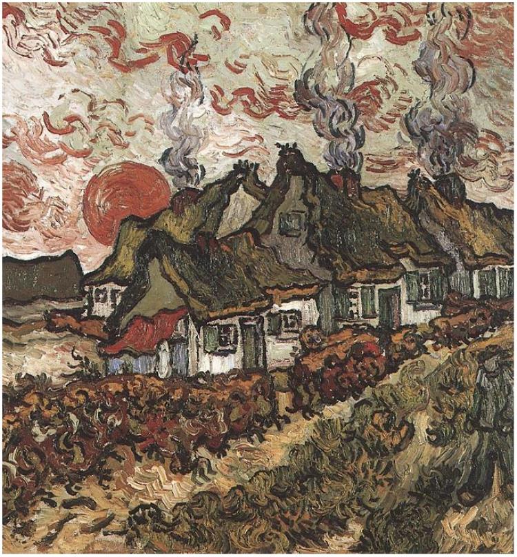 Van Gogh Cottages Print