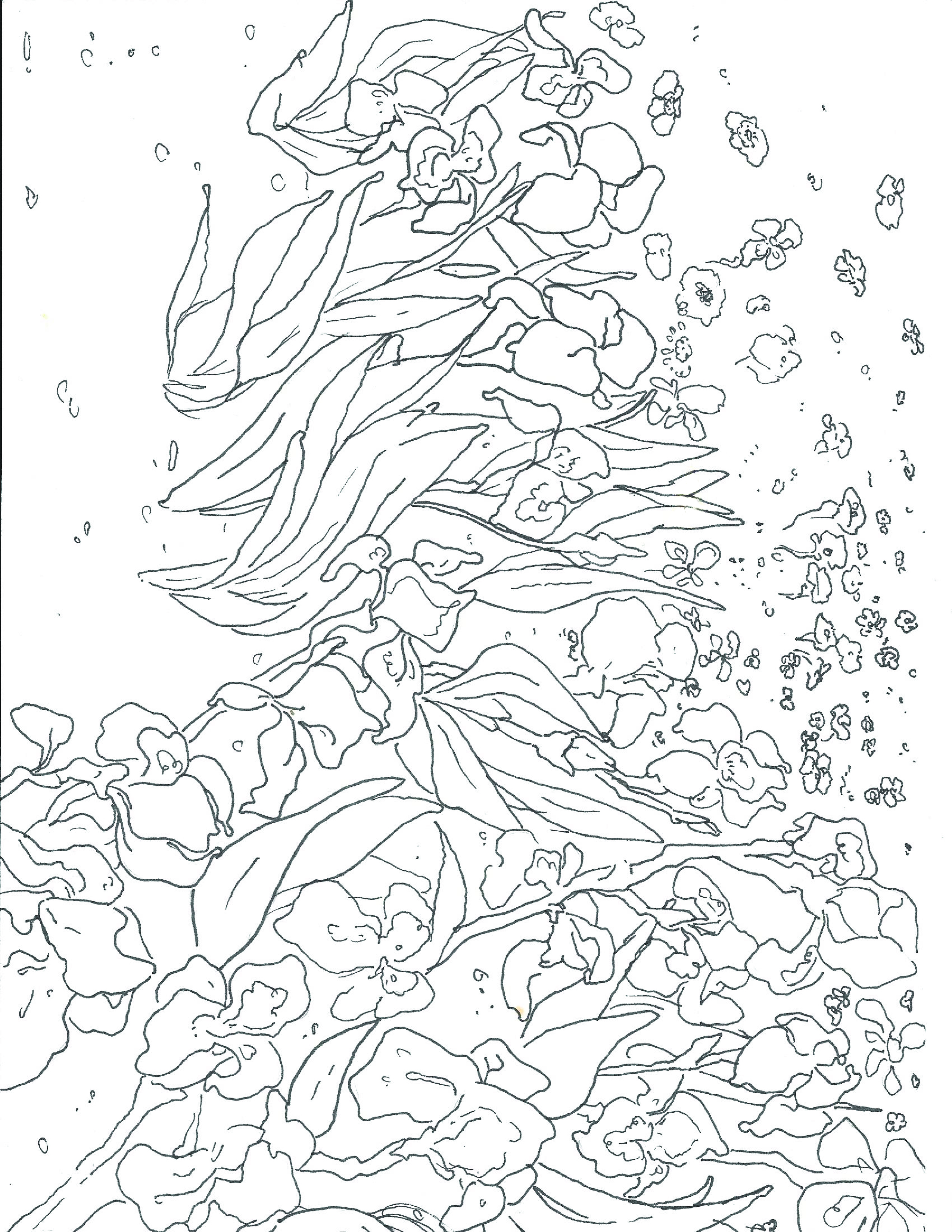 Van gogh hot sale outline